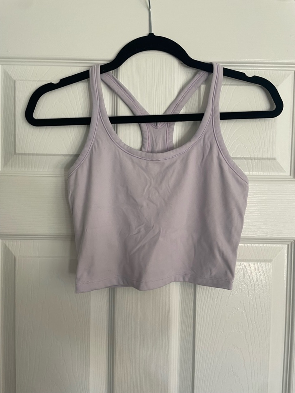 Soft Lavender Racerback Crop Tank - Women Intimates